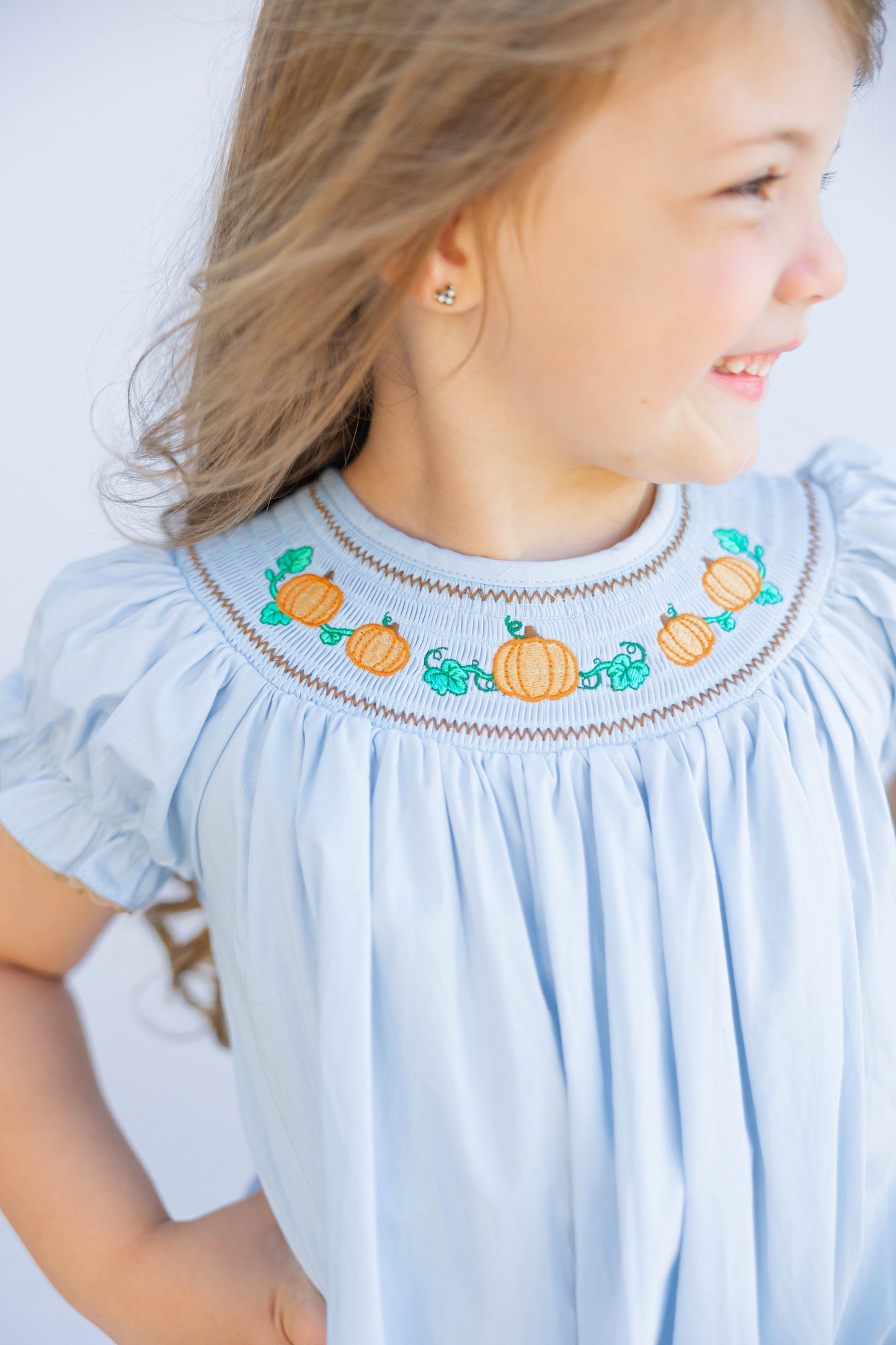 Blue Pumpkin Smocked Dress