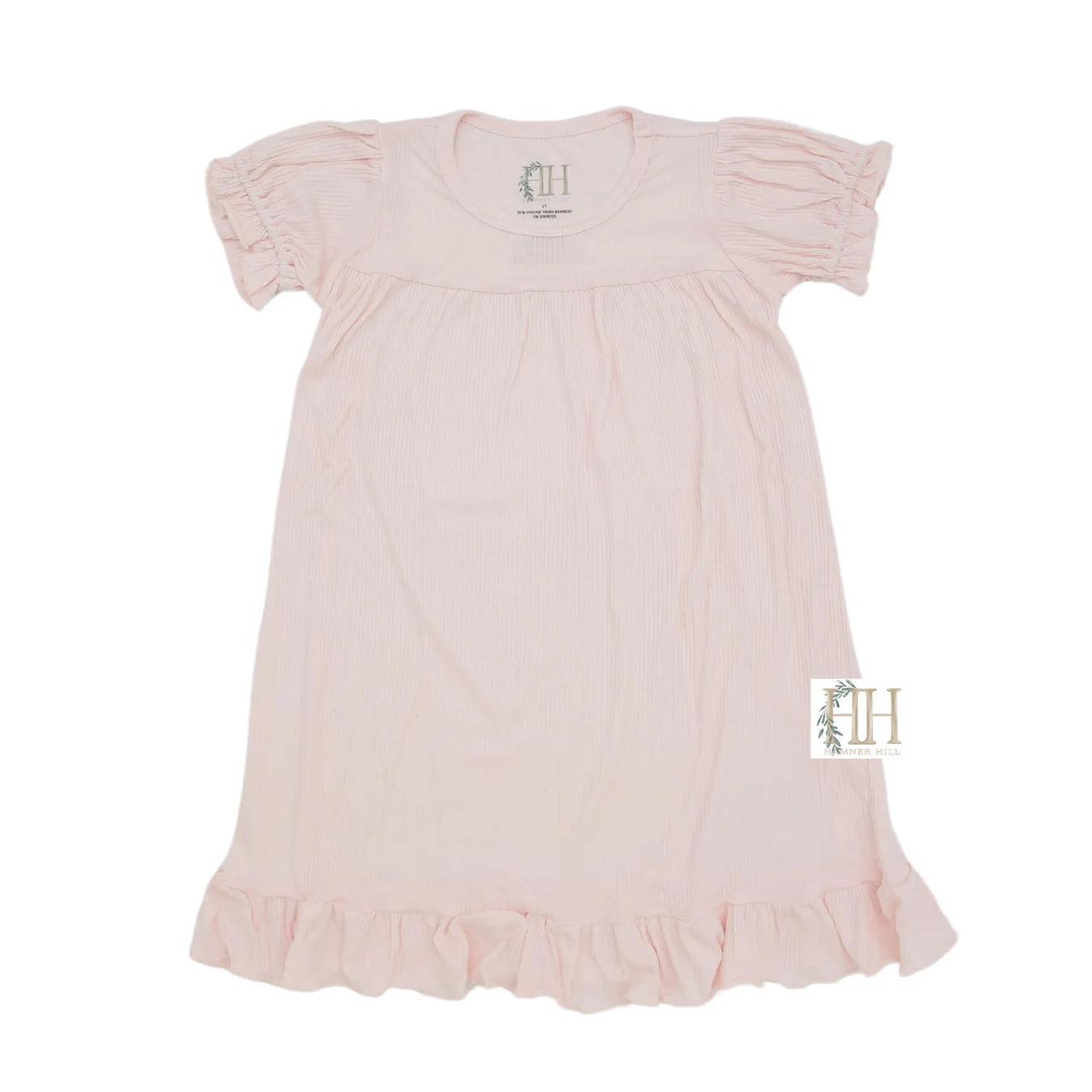 Blooming Blush Ribbed Nightgown