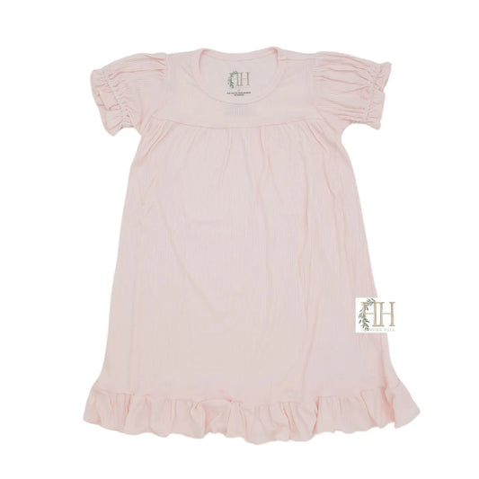 Blooming Blush Ribbed Nightgown