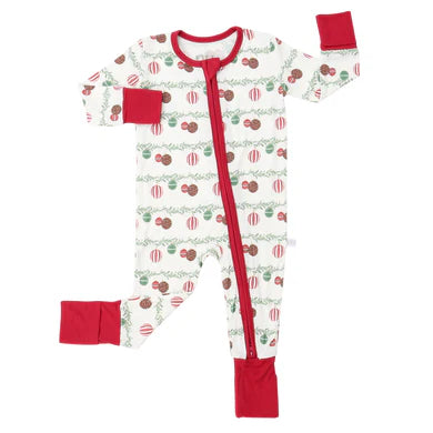 Boys Ornaments Zipper Romper