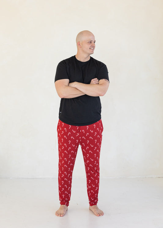 Candy Cane | Men's Bamboo Jogger Pants