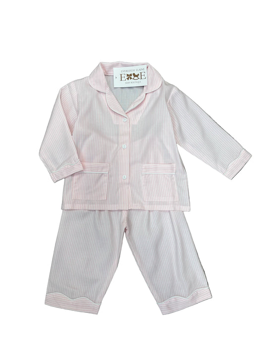 Pink Stripe Long PJ's