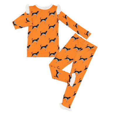 Ruffle Coonhound Loungewear Set