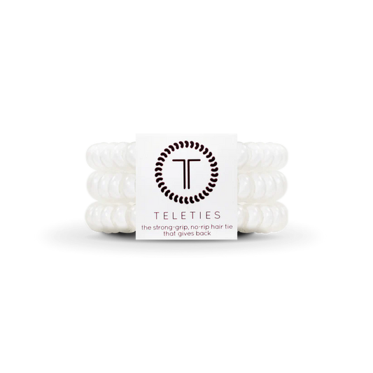 Coconut White Small Hair Ties