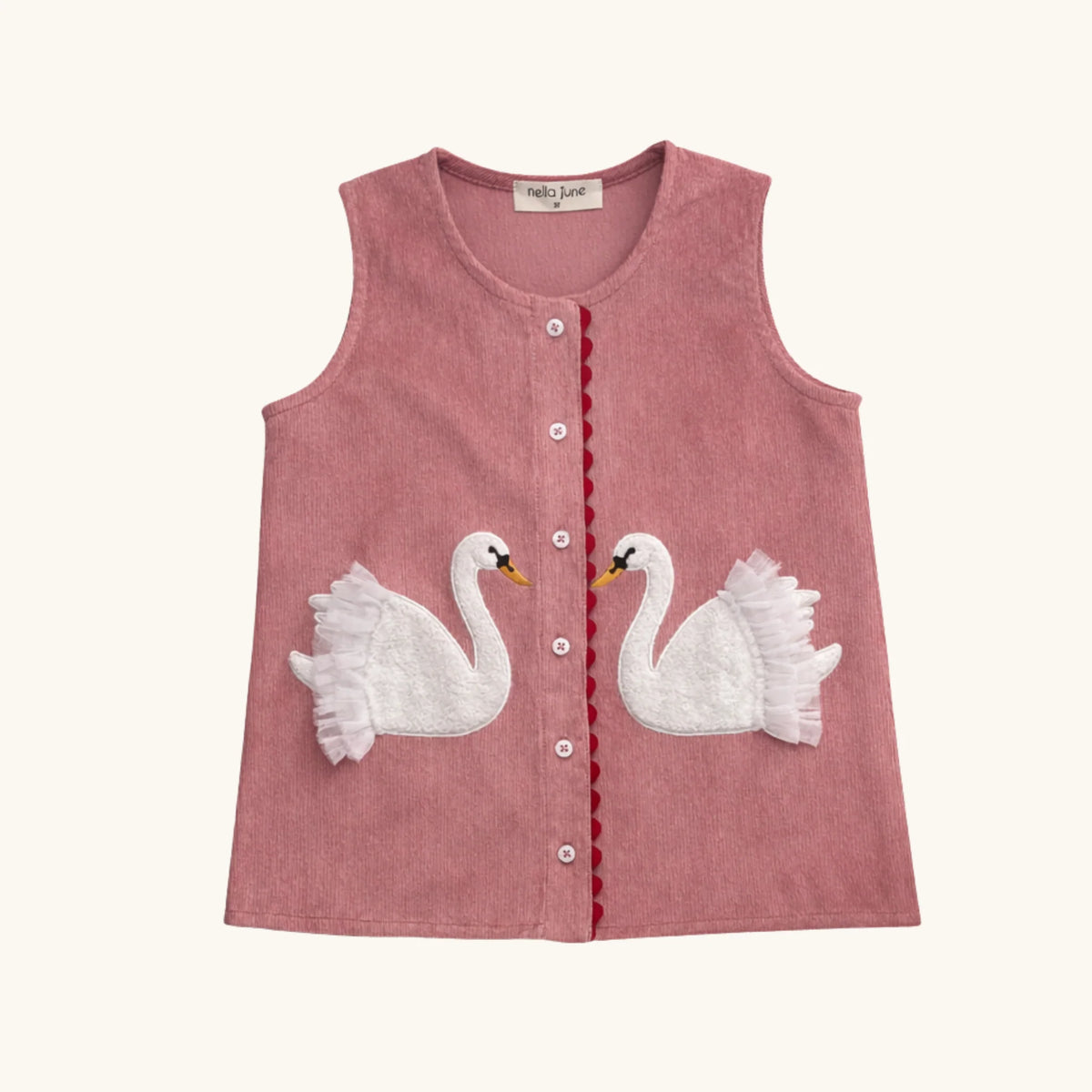 Corduroy Jumper- Swans