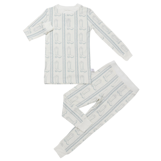 Boys Blue Heart Boot Loungewear Set