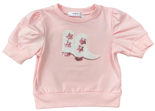 Lily Sequin Boot Puff Shirt