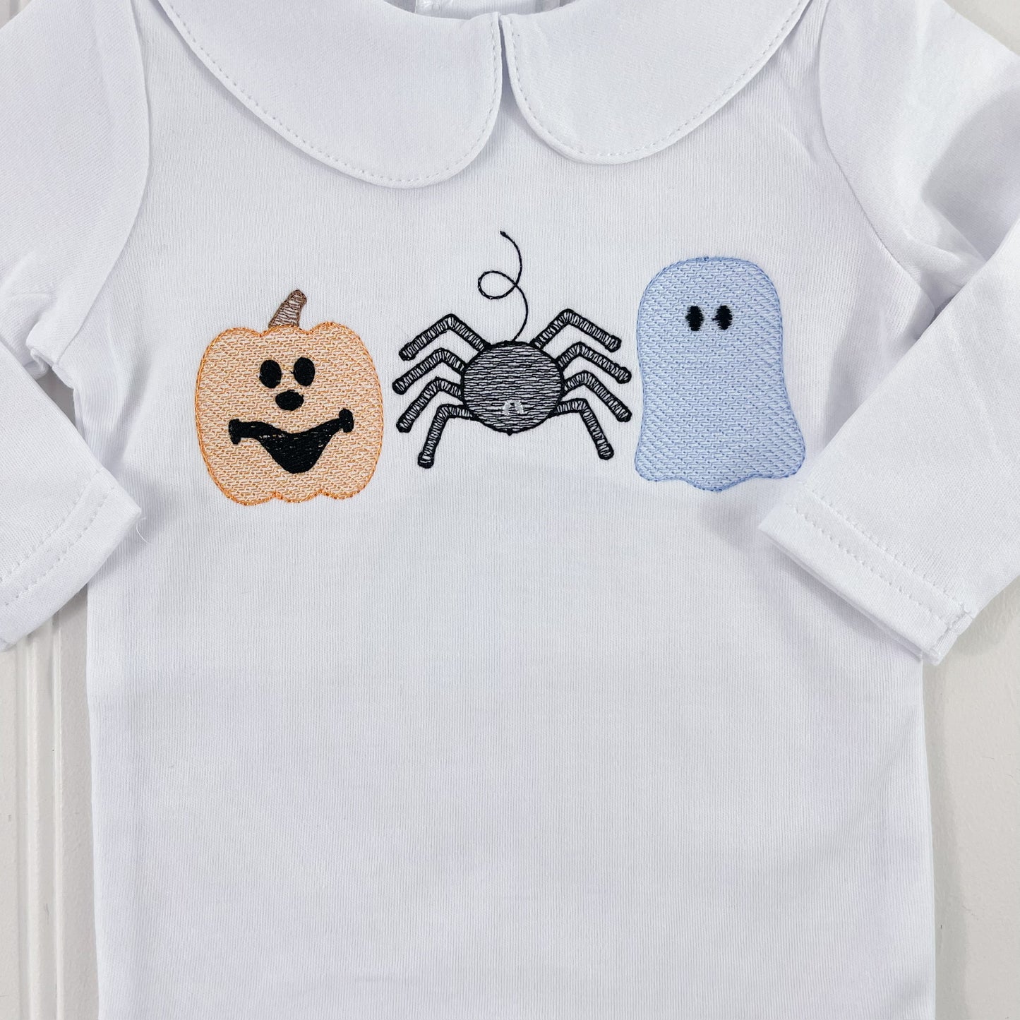 Pumpkin Spider Ghost Boys Bodysuit