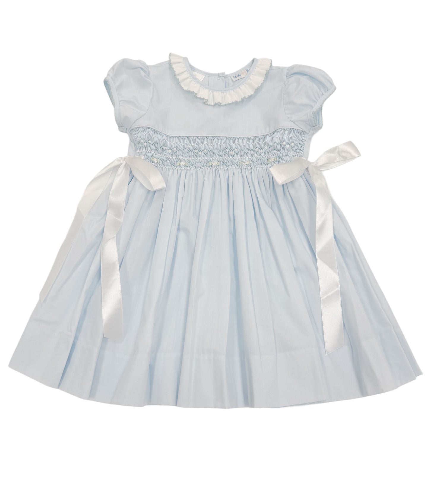 Dusty Blue Floral Heirloom Dress