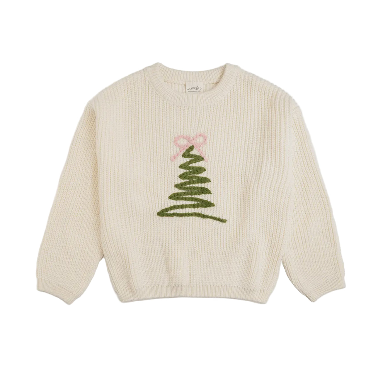 Coquette Christmas Tree Knit Sweater