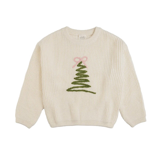 Coquette Christmas Tree Knit Sweater