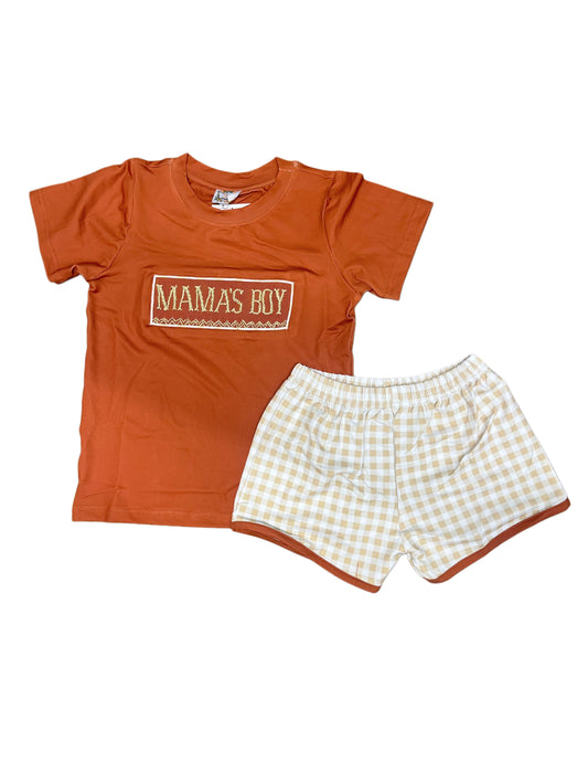 BOYS BRISK BREEZE NAME SMOCK SHORT SET