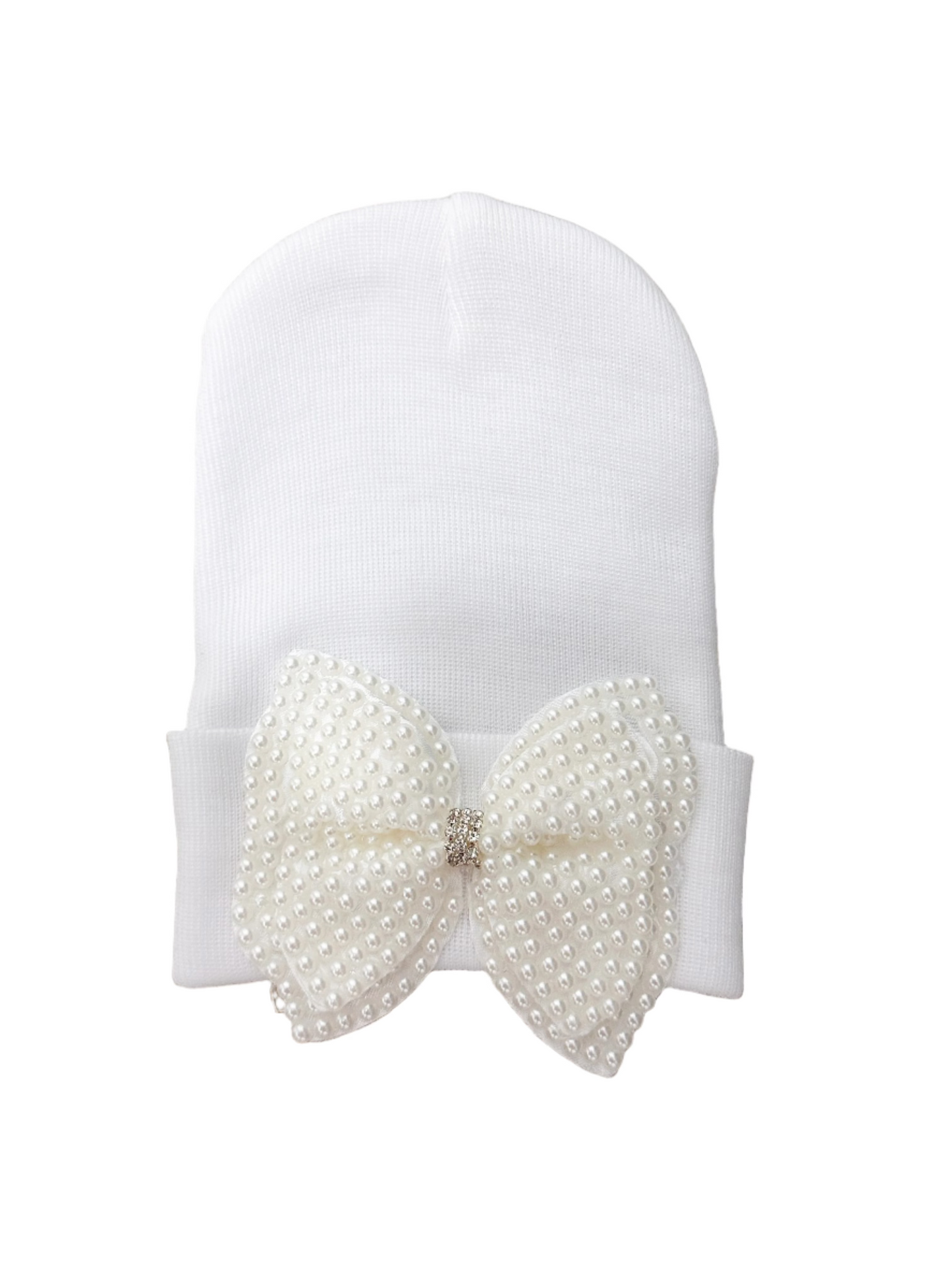 Pearl Bow Beanie