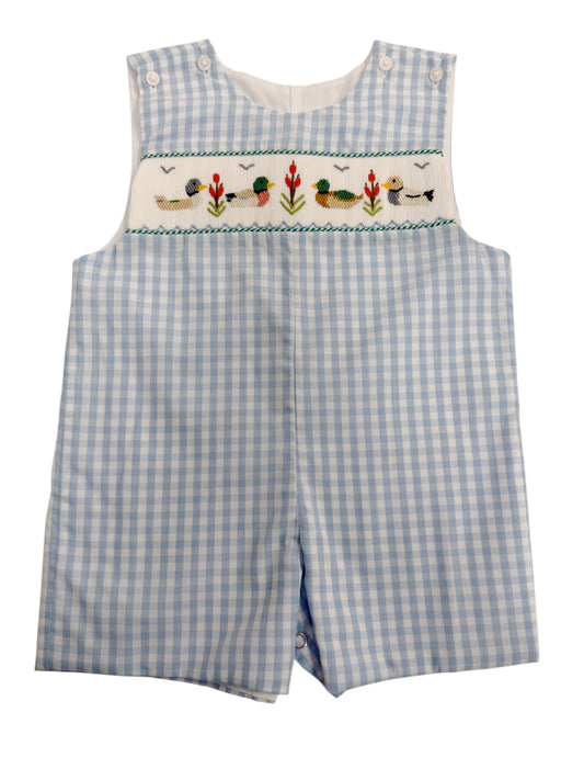 Mallard Duck Smocked Shortall