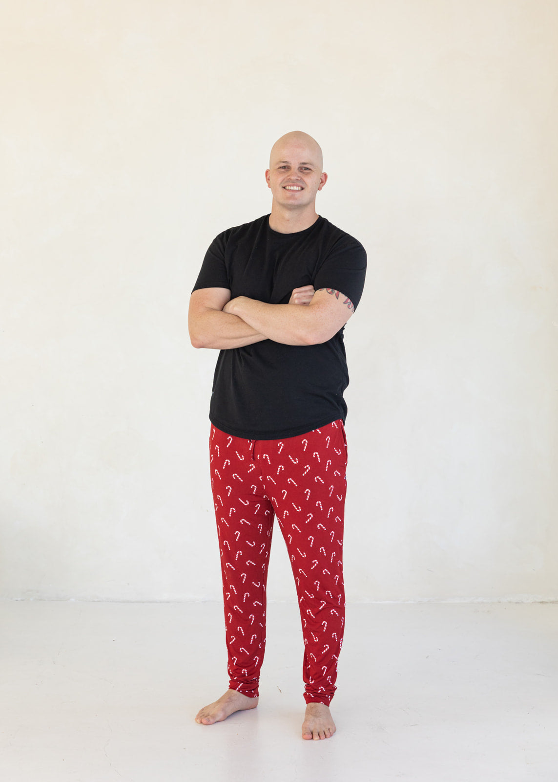 Candy Cane | Men's Bamboo Jogger Pants