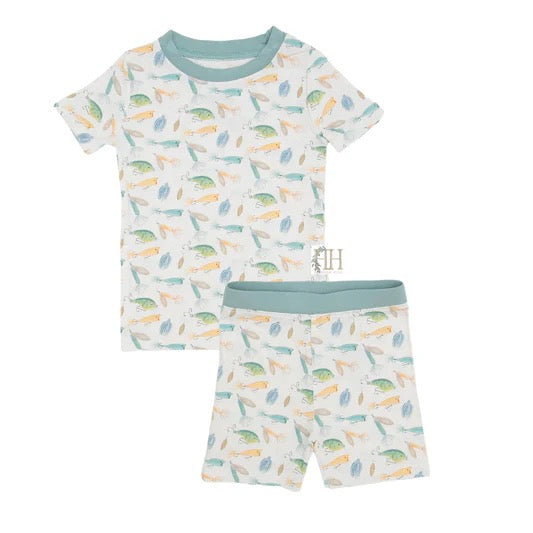 Gone Fishing Shorts Loungewear Set