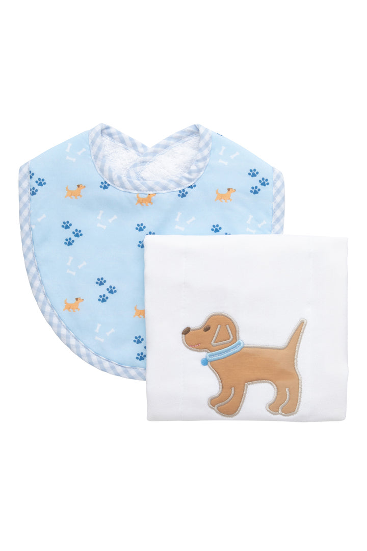 Puppy Basic Bib & Burp Set
