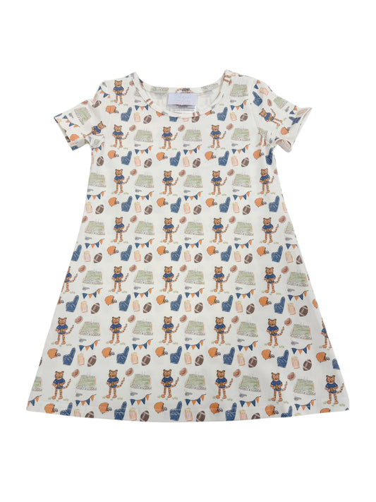 Charlotte Play Dress- Game Day Tiger