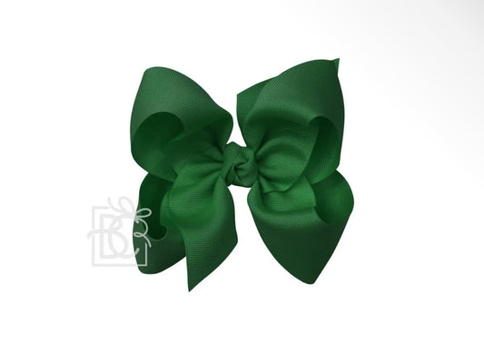 Signature Grosgrain Bow- Forest Green