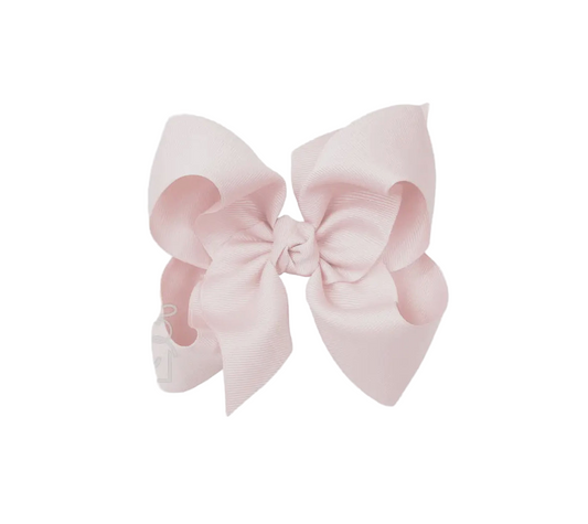 Signature Grosgrain Bow- Powder Pink