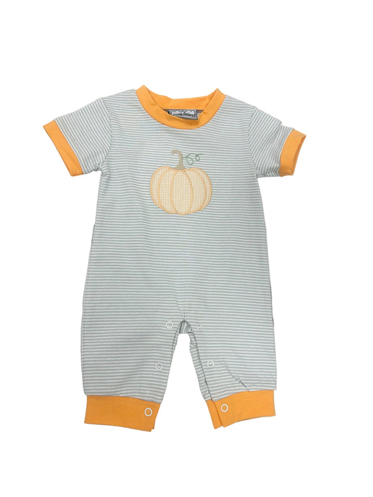 Pumpkin Appliqué Boys Romper