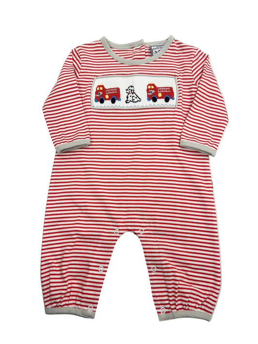 Rescue Squad Smocked Romper