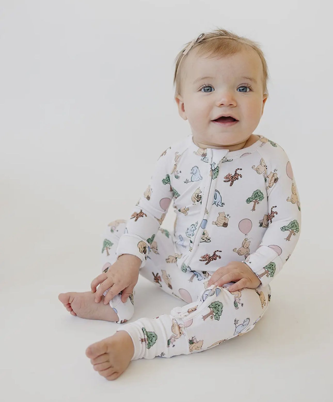 Pooh Bamboo Zip Romper