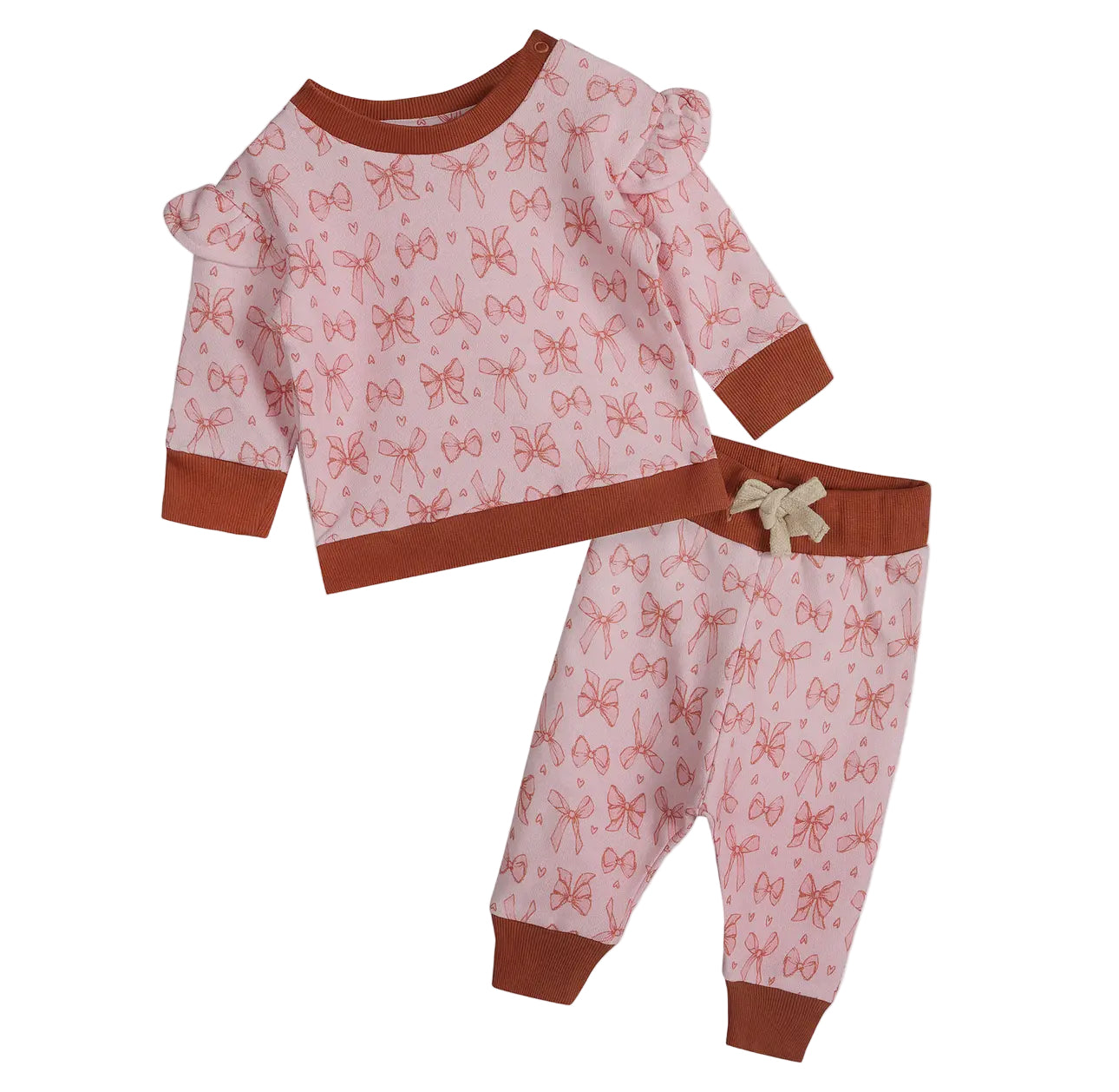 Bows Baby Jogger & Pants Set