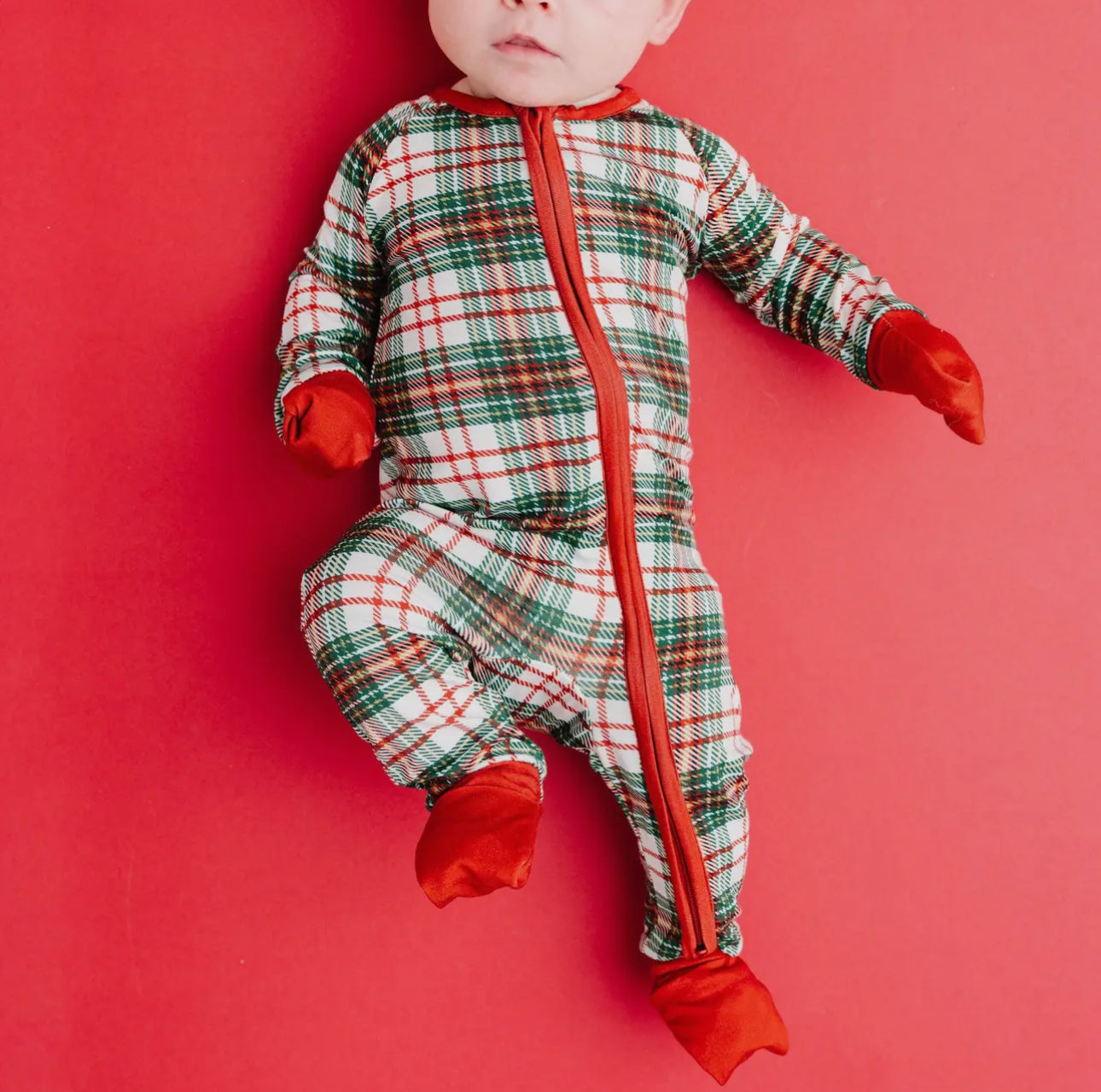 Christmas Plaid Bamboo Sleeper