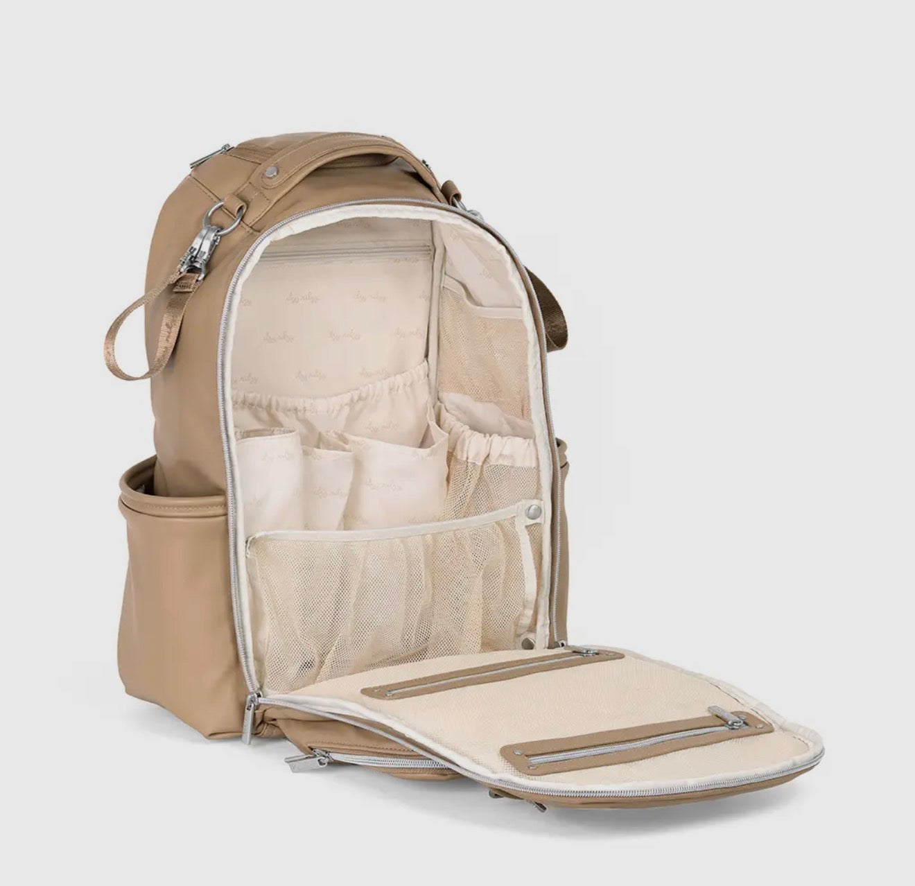 Boss Plus Large Diaper Bag Backpack- Chai Latte