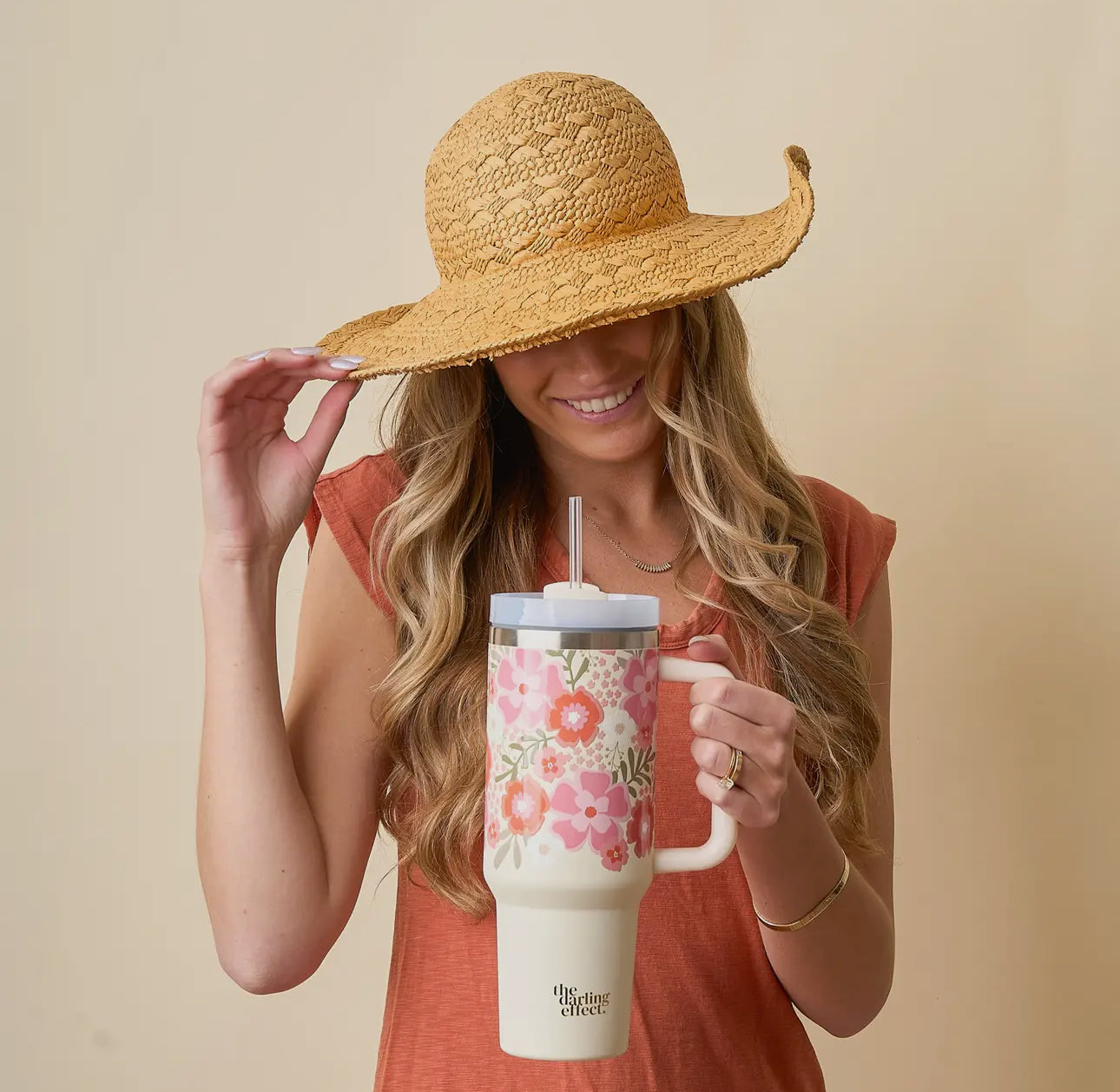 Beyond Blooms Pink Tumbler