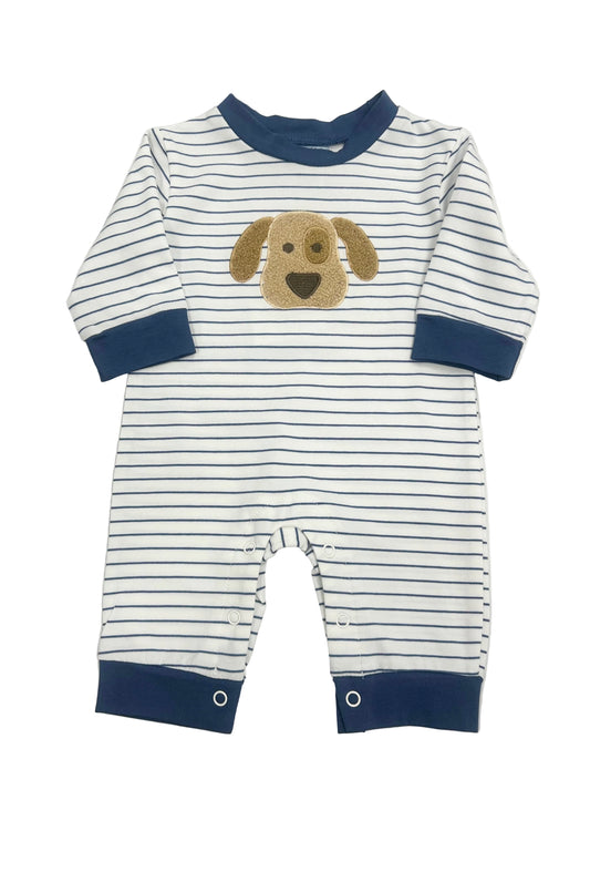 Puppy Appliqué Boys Romper