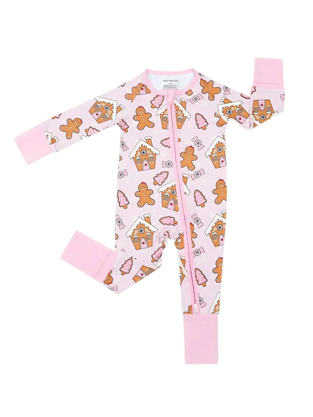 Gingerbread Cookies Zip Romper