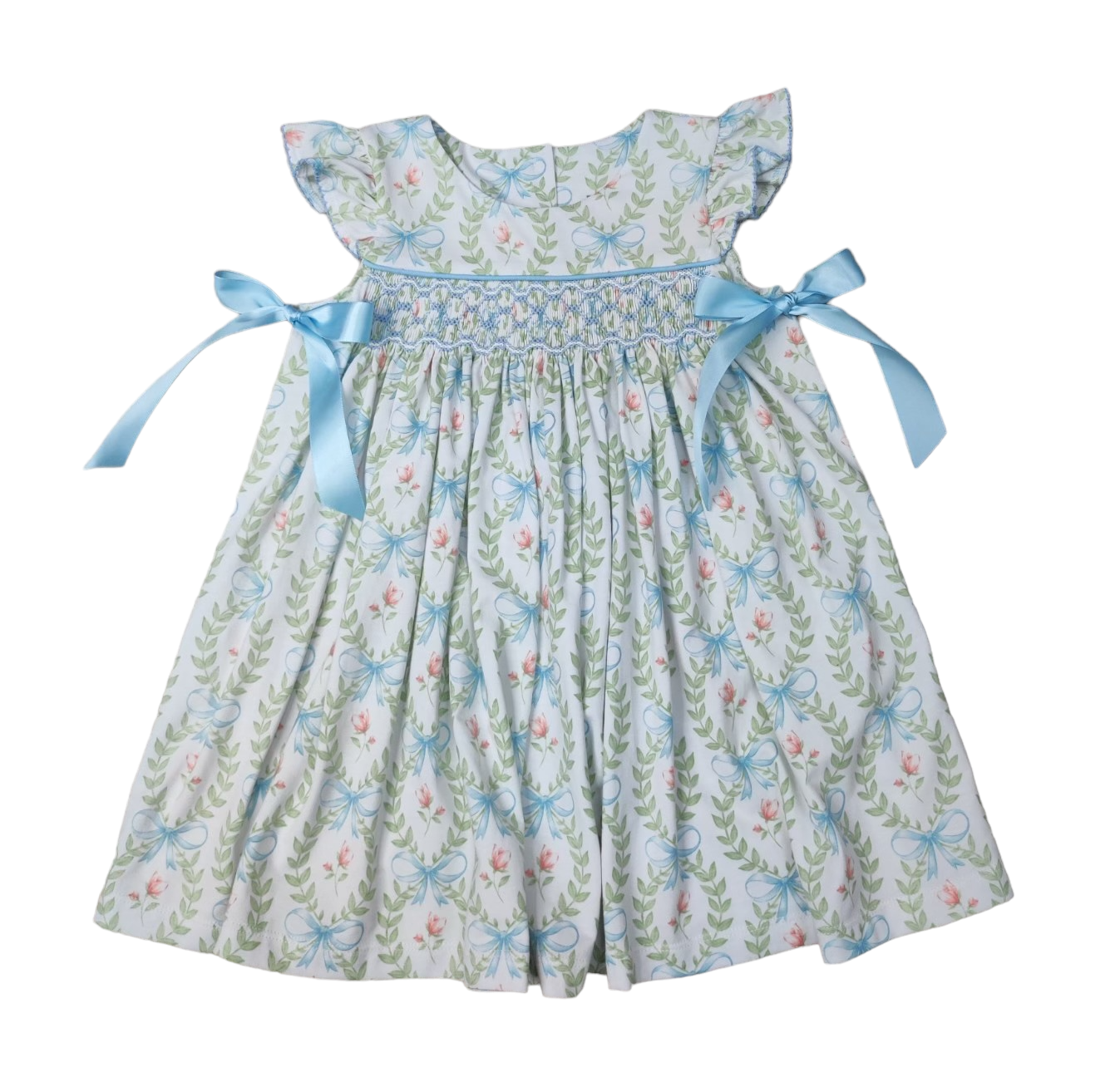 Hand Picked Smocked Geo Dress