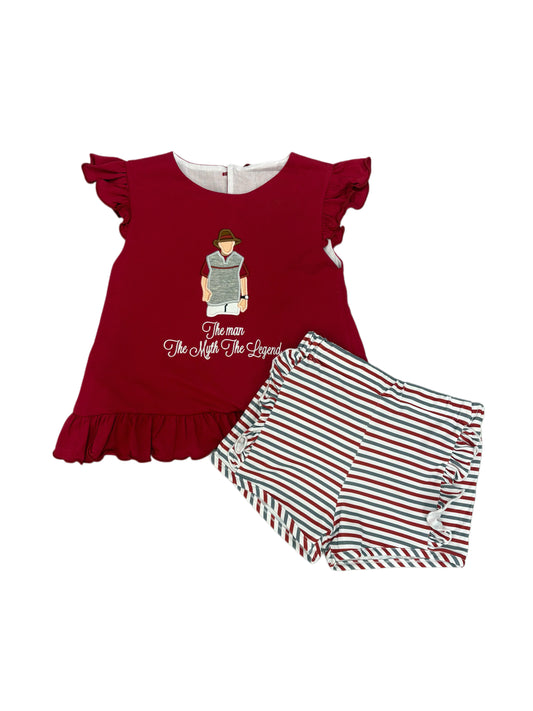 THE MAN. THE MYTH. THE LEGEND. Girls Short Set