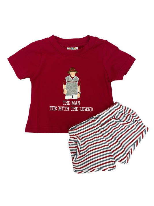 THE MAN. THE MYTH. THE LEGEND Boys Shorts Set
