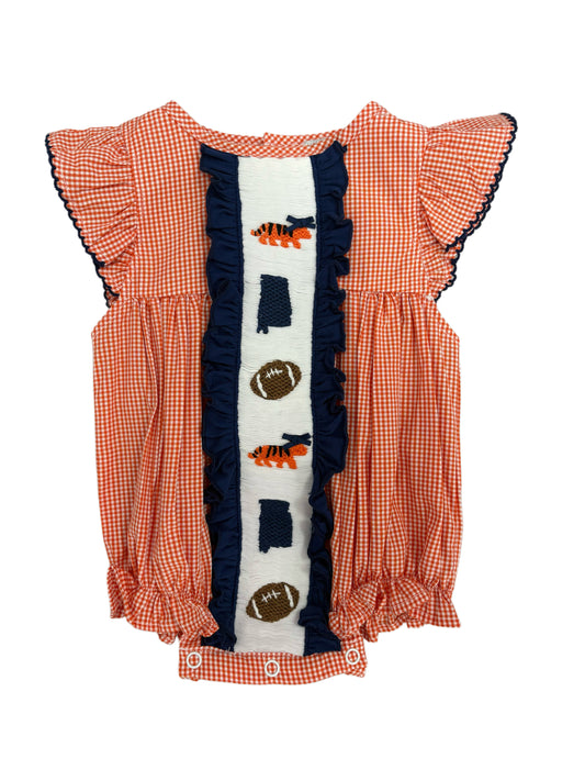 Tiny Tiger Walk Smocked Bubble