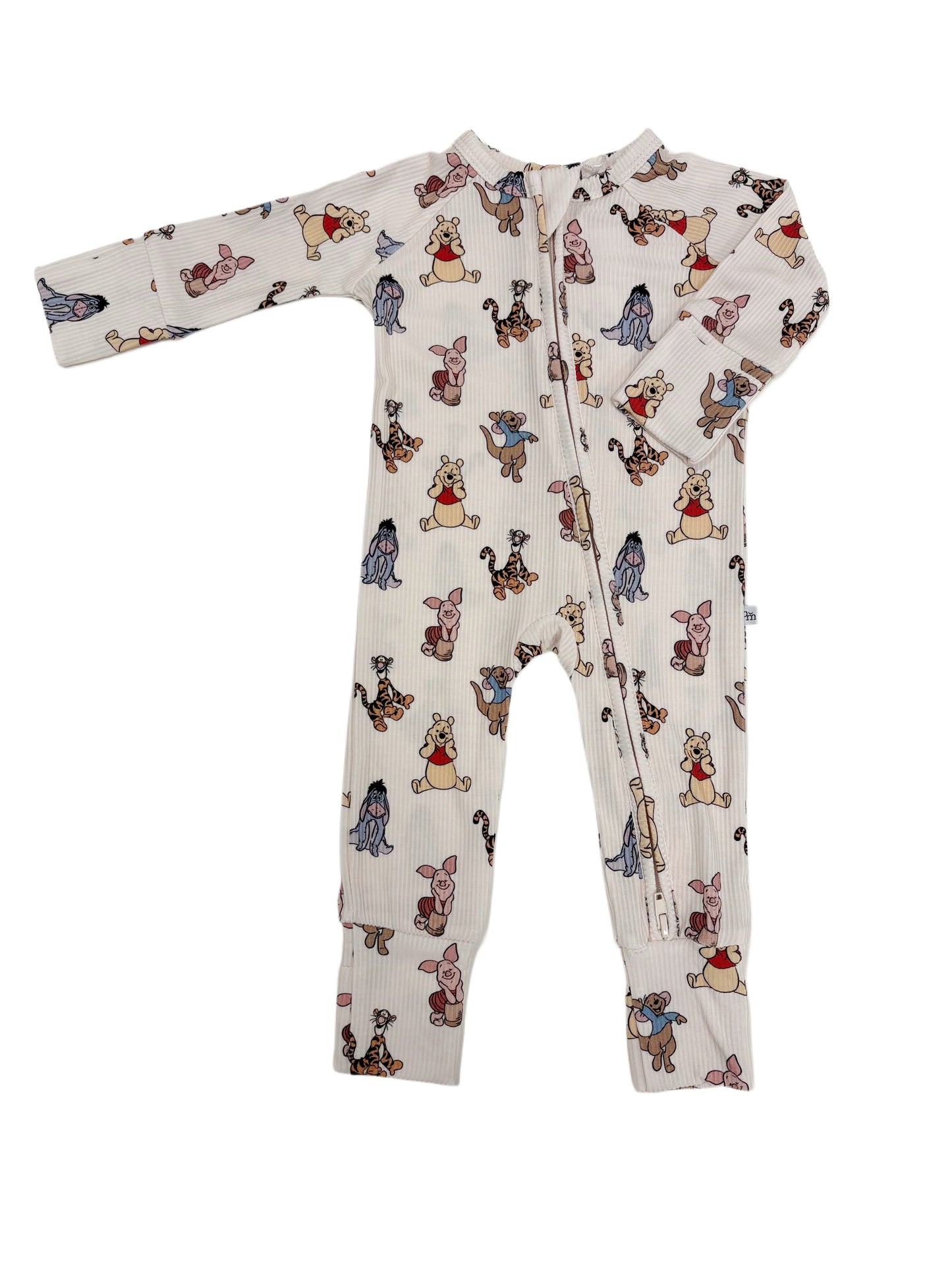 Pooh (Ribbed) | Bamboo Zip Pajamas