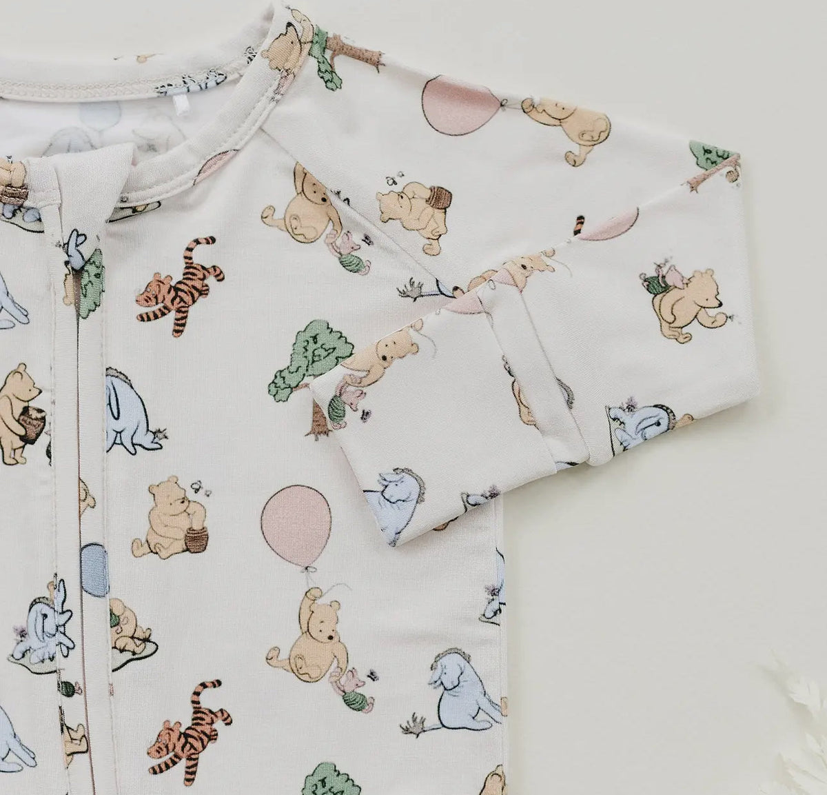 Classic Bear | Bamboo Zipper Pajamas