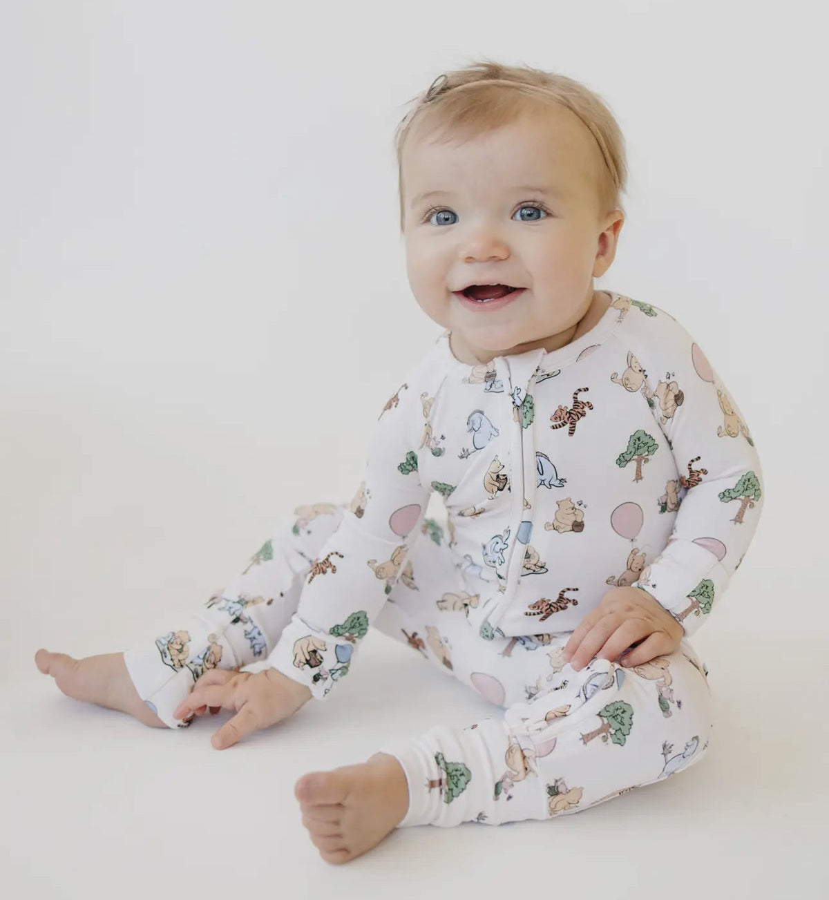 Classic Bear | Bamboo Zipper Pajamas