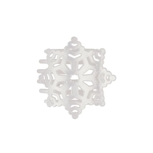 Glitter Snowflake Flat Hair Clip