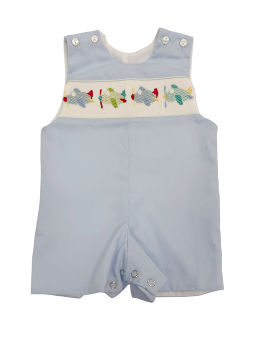 Airplane Smocked Shortall