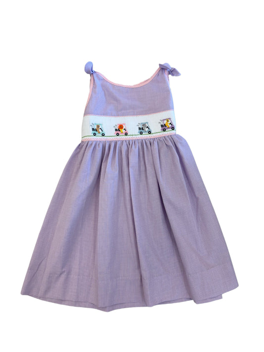 Nellie Golf Cart Smocked Dress