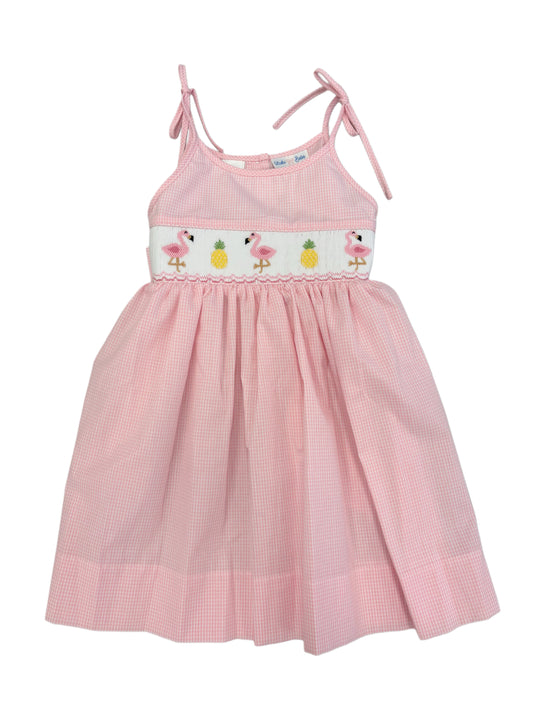 Joice Flamingo Smocked Dress