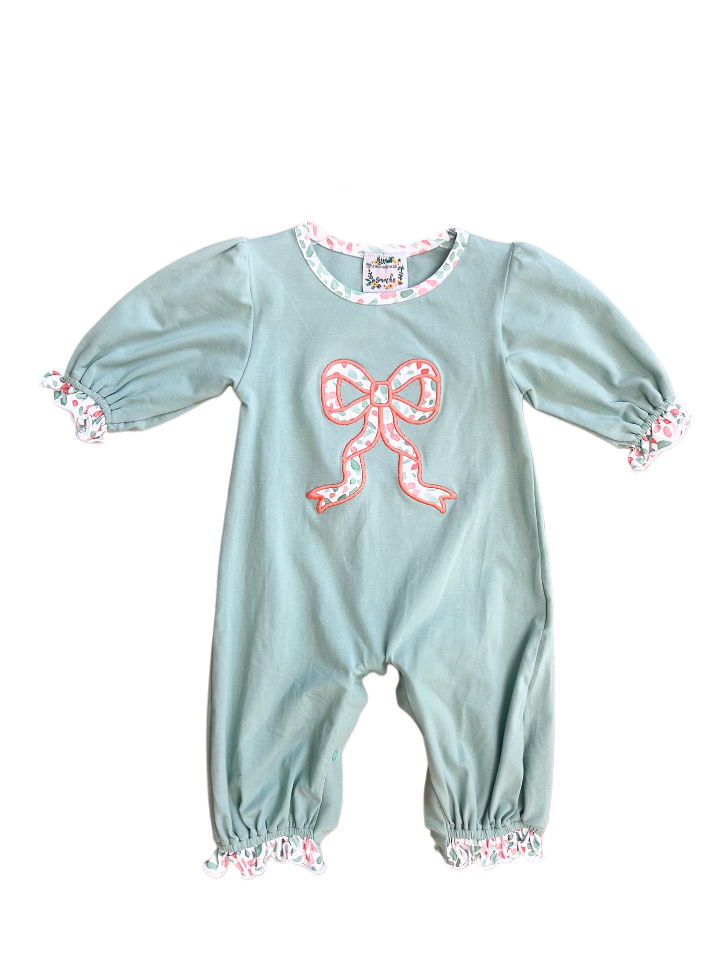 Put a Bow on It! Girls Romper