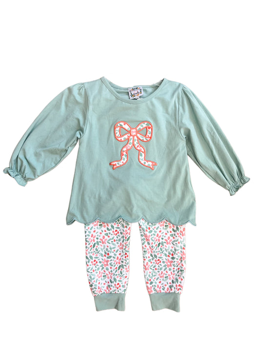 Put a Bow on It!- Girls Pants Set