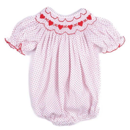 Hearts Red Bitty Dot - Bubble