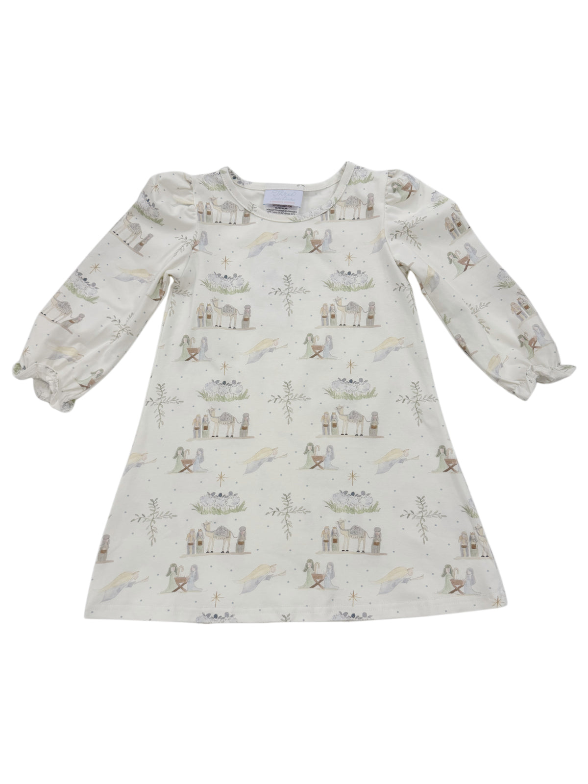 Long Sleeve Pippa Play Dress- Away in a Manger