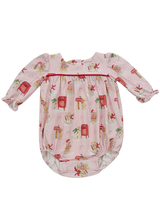 Long Sleeve Abigail Bubble- Letter to Santa Paws