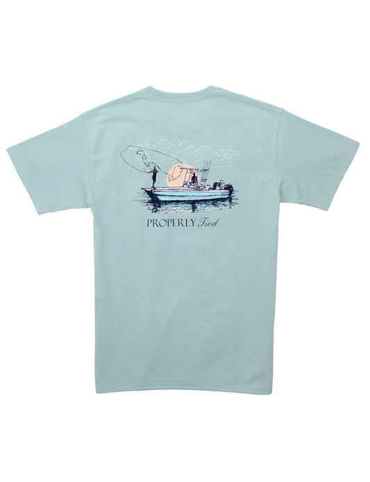 Boys Cast Marine Mist Tee